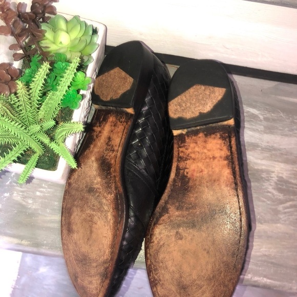 Cole Haan City Men’s Leather Woven Penny Loafers Black 11 main image 7